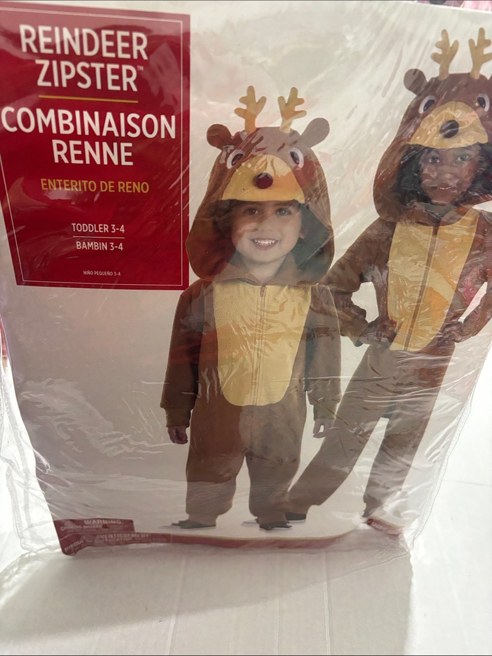 Toddler Costume - Zipster reindeer